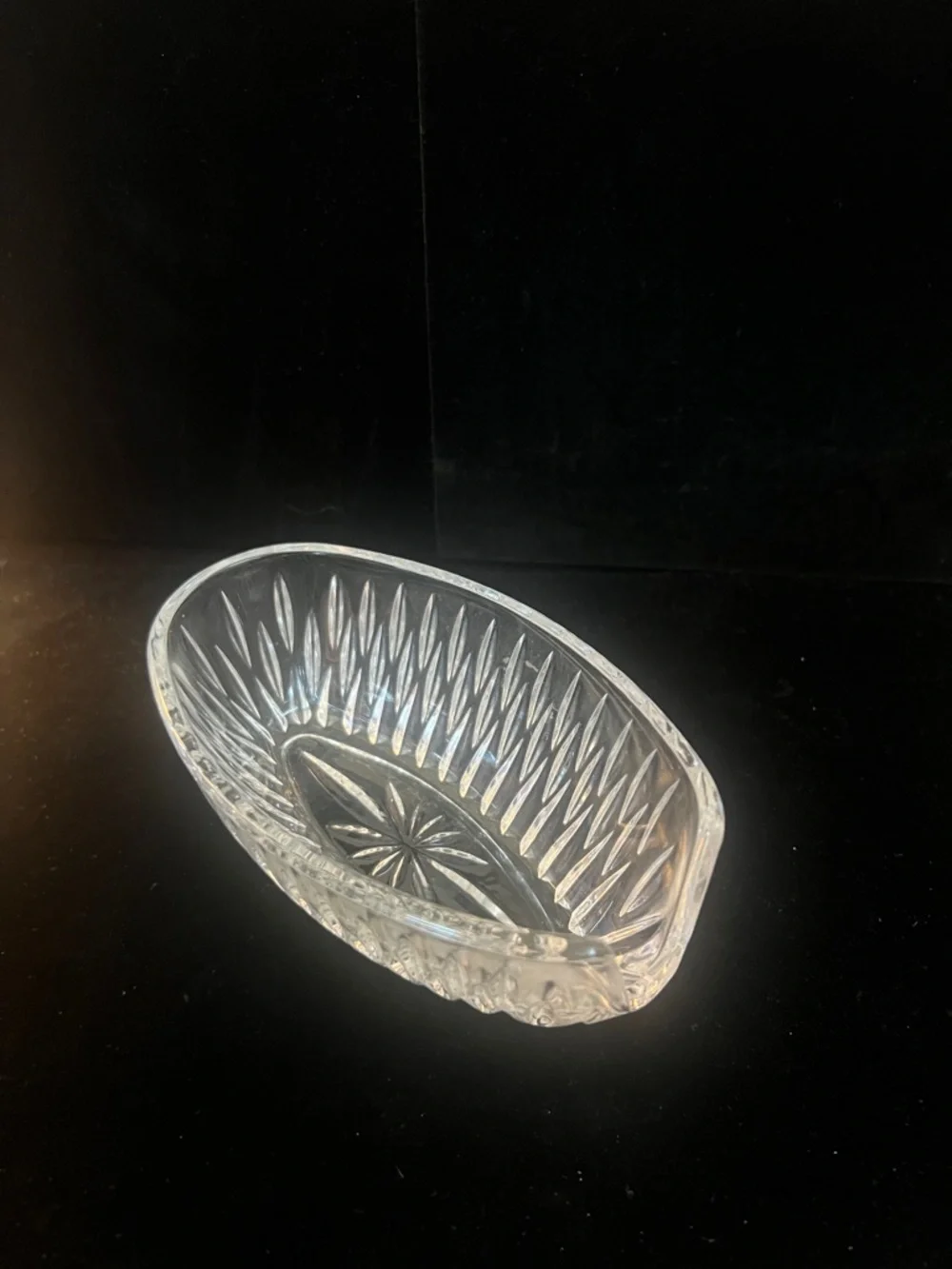 Princess House-Lead Crystal Spoon & Fork holder